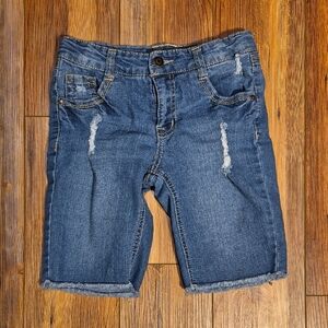 Wallflower Girl Distressed Jean Bermuda Shorts -Sz. 12